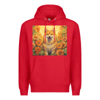 Red shiba inu Premium Hoodie - Unal Design