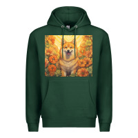 Sports Green shiba inu Premium Hoodie - Unal Design