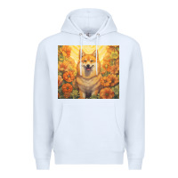 White shiba inu Premium Hoodie - Unal Design
