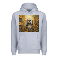 Heather Grey shih tzu Premium Hoodie - Unal Design