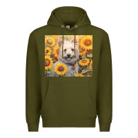 Army Green westie Premium Hoodie - Unal Design