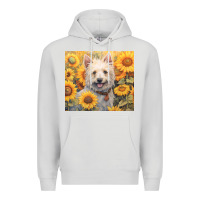 Dove Grey westie Premium Hoodie - Unal Design