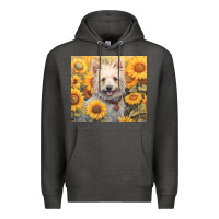 Charcoal Heather westie Premium Hoodie - Unal Design
