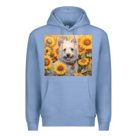 Colony Blue westie Premium Hoodie - Unal Design