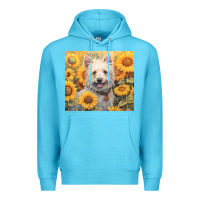 Ocean Blue westie Premium Hoodie - Unal Design