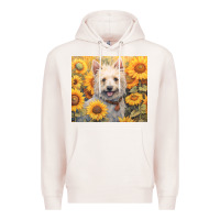 Pale Pink westie Premium Hoodie - Unal Design