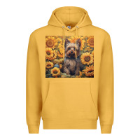 Mustard yorkshire terrier Premium Hoodie - Unal Design