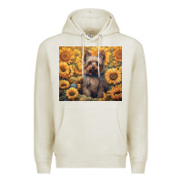 Oatmeal Heather yorkshire terrier Premium Hoodie - Unal Design