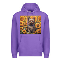 Purple yorkshire terrier Premium Hoodie - Unal Design