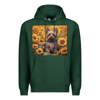 Sports Green yorkshire terrier Premium Hoodie - Unal Design