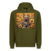 Army Green yorkshire terrier Premium Hoodie - Unal Design
