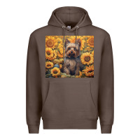 Coffee yorkshire terrier Premium Hoodie - Unal Design