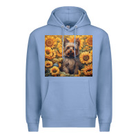 Colony Blue yorkshire terrier Premium Hoodie - Unal Design