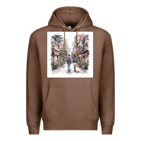 Chestnut Japan Street Premium Hoodie - Unal Design