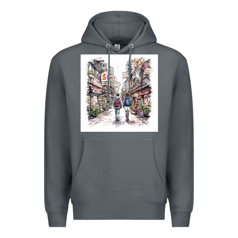 Japan Street Premium Hoodie by Unal Design | Teevron