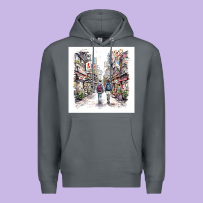 Japan Street Premium Hoodie Designed By Unal Design