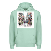 Seafoam Japan Street Premium Hoodie - Unal Design