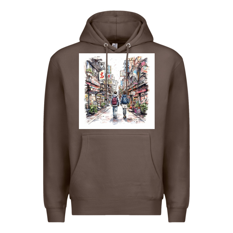 Japan Street Premium Hoodie by Unal Design | Teevron