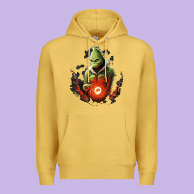 Grinch Premium Hoodie Designed By Unal Design