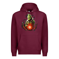 Burgundy Grinch Premium Hoodie - Unal Design
