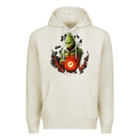 Oatmeal Heather Grinch Premium Hoodie - Unal Design