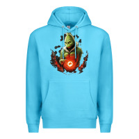Ocean Blue Grinch Premium Hoodie - Unal Design