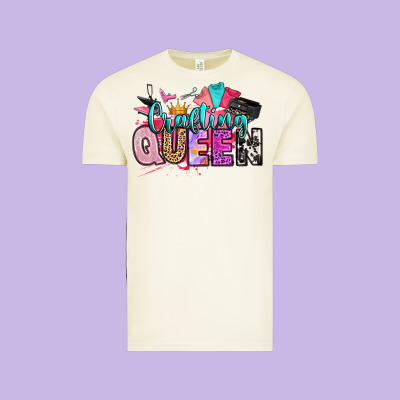 Crafting Queen Vintage Tee Designed By Artiststas