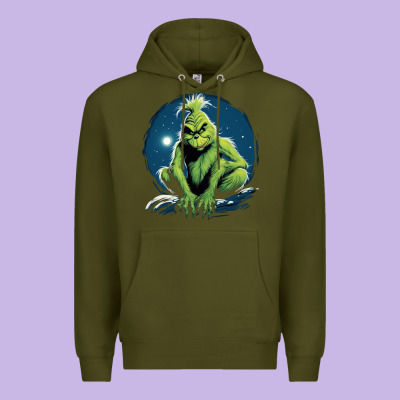 Grinch Premium Hoodie Designed By Unal Design