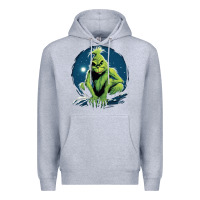Heather Grey Grinch Premium Hoodie - Unal Design