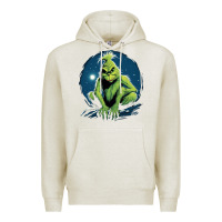 Oatmeal Heather Grinch Premium Hoodie - Unal Design