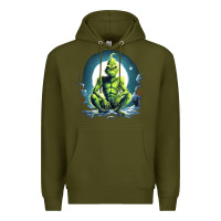 Army Green Grinch Premium Hoodie - Unal Design