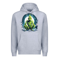 Heather Grey Grinch Premium Hoodie - Unal Design