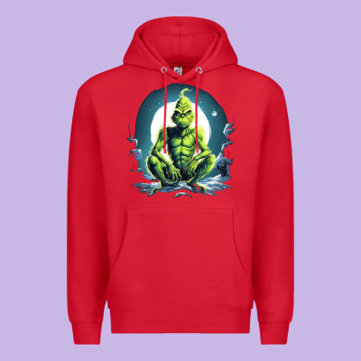 Grinch Premium Hoodie Designed By Unal Design