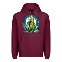 Burgundy Grinch Premium Hoodie - Unal Design