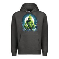 Charcoal Heather Grinch Premium Hoodie - Unal Design