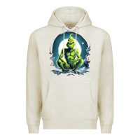 Oatmeal Heather Grinch Premium Hoodie - Unal Design