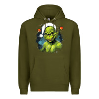 Army Green Grinch Premium Hoodie - Unal Design