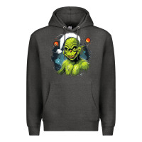 Charcoal Heather Grinch Premium Hoodie - Unal Design