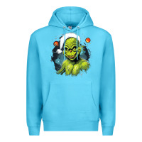 Ocean Blue Grinch Premium Hoodie - Unal Design