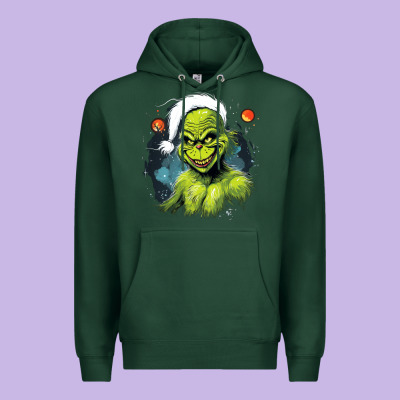 Grinch Premium Hoodie Designed By Unal Design