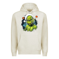 Oatmeal Heather Grinch Premium Hoodie - Unal Design