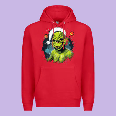 Grinch Premium Hoodie Designed By Unal Design