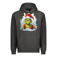 Charcoal Heather Grinch Premium Hoodie - Unal Design