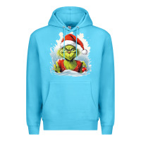 Ocean Blue Grinch Premium Hoodie - Unal Design