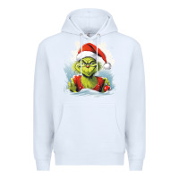 White Grinch Premium Hoodie - Unal Design