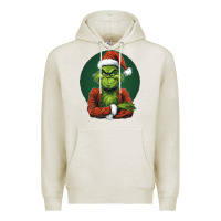 Oatmeal Heather Grinch Premium Hoodie - Unal Design