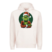 Pale Pink Grinch Premium Hoodie - Unal Design