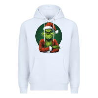 White Grinch Premium Hoodie - Unal Design
