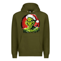 Army Green Grinch Premium Hoodie - Unal Design