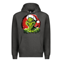 Charcoal Heather Grinch Premium Hoodie - Unal Design